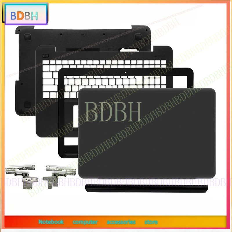 NEW For Asus X555L X554L 555U F554L Laptop LCD Back Cover Front Bezel Bottom Case Laptop Frames Hinges