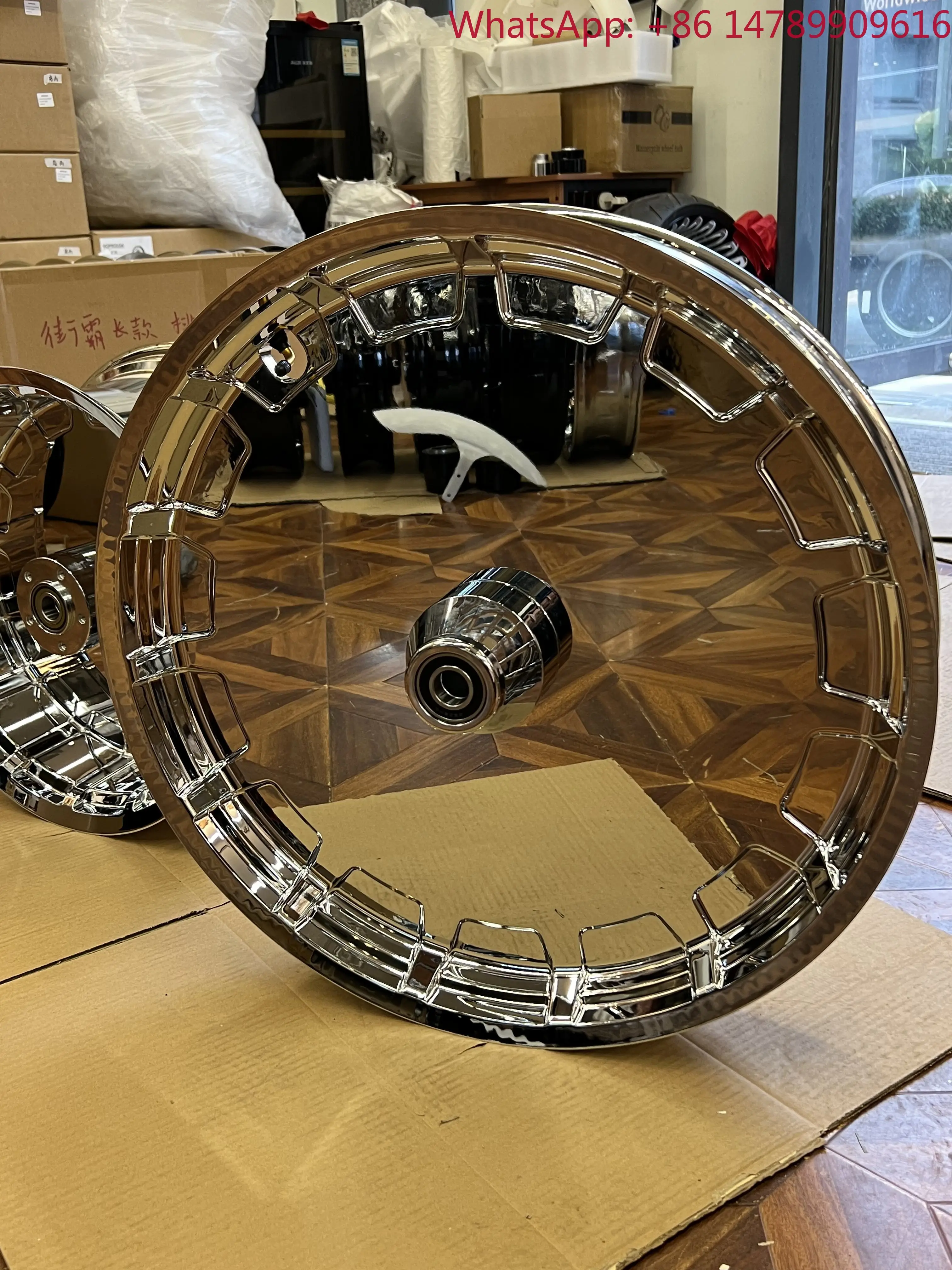 Motorcycle Parts16-26 Inch Gloss Black Aluminum A356 Wheel Rim For 2018-2024 Softail Standard Fat Boy Breakout Touring6061-T6 Al