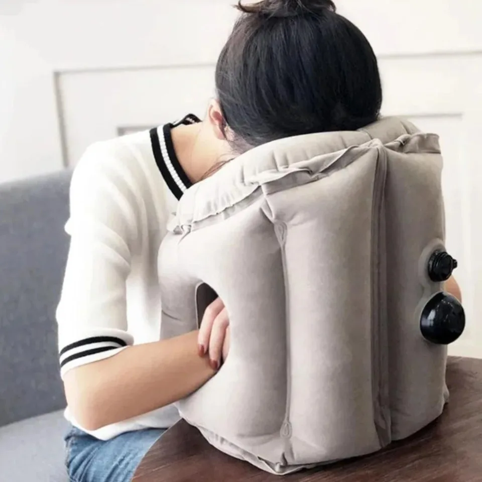 

Удобная надувная дорожная подушка для самолета, шеи, отдыха для головы, спящий инструмент для лица и пуха, ПВХ Флокированная Волшебная мебель