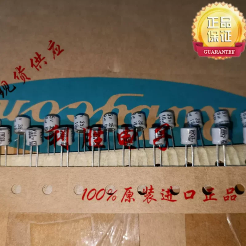 10PCS-100PCS 10UF 35V Japanese ruby electrolytic capacitor 35V10UF 6 * 7 NW7 BP infinite gray
