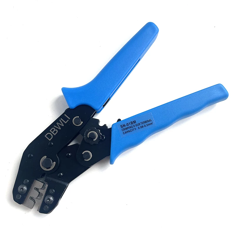 DBWLI SN-01BM Crimp Tool for JST, ZH1.5, 2.0PH , XH2.54 2.54mm,EH, SM, Connectors  For D-SUB Terminals Sq.mm 0.08-0.5 AWG28-22