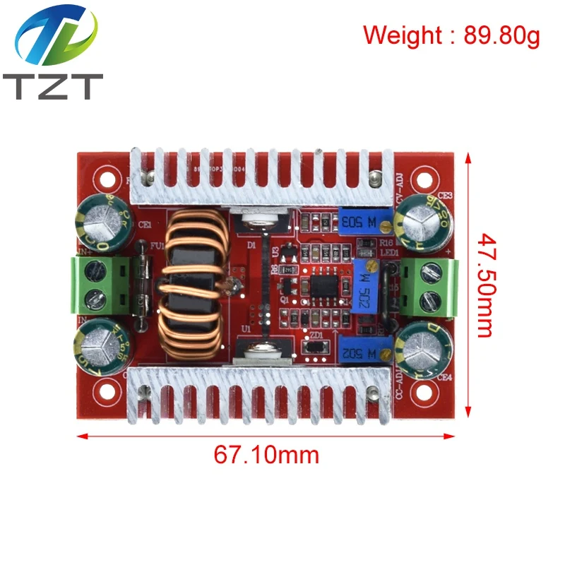 DC 150W 10A Step Down Converter Constant Current Power Supply LED Driver 5-40V To 1-36V Battery Charger With Indicator Regulator