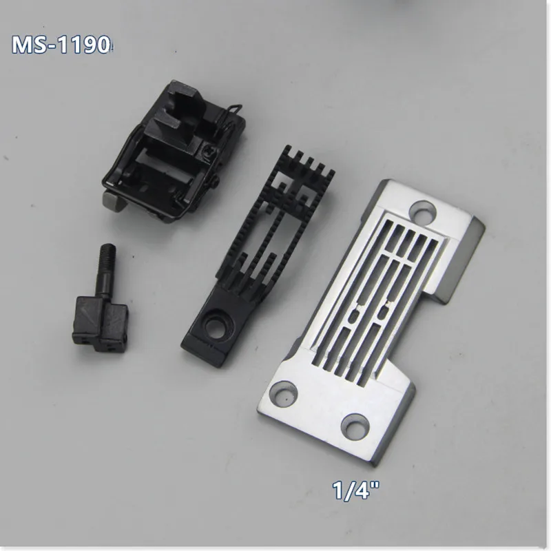 JUKI 1190 Needle Position Guage Set Articulated Chain Stitch Feed-off Arm Machine Spare Parts Needle Plate Teeth Presser Foot