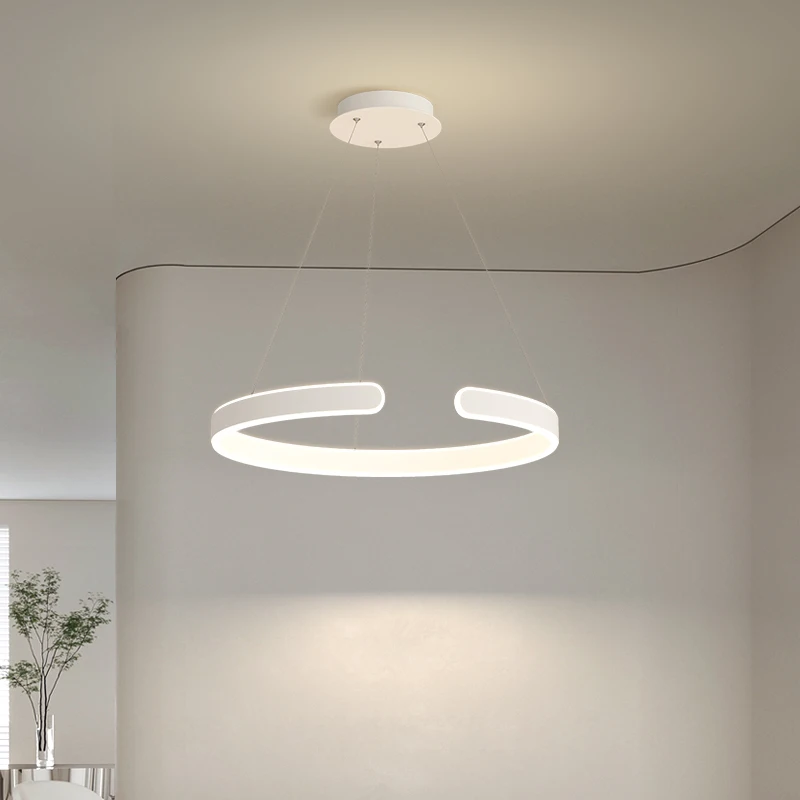 Modern LED Pendant Light, Sala de jantar, mesa central, cozinha, quarto, decoração minimalista, pendurado luminária