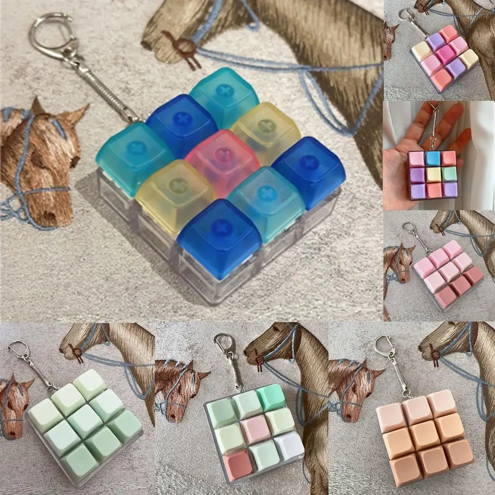 

Декомпрессионная 9-клавишная игрушка-клавиатура-антистрессовый брелок на палец для взрослых и детей, забавный гаджет для снятия стресса для мальчиков и девочек