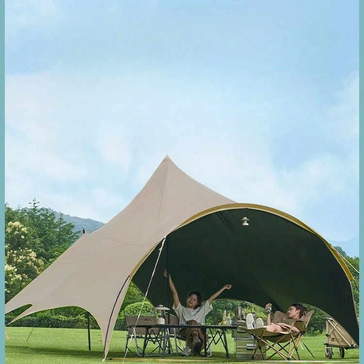 

Vinyl canopy outdoor camping rain and UV protection large space awning