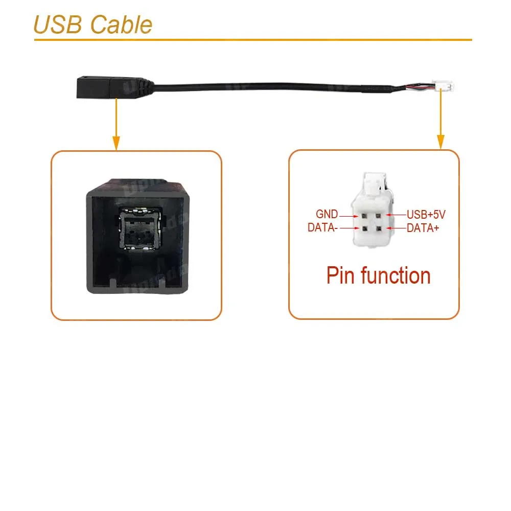 Car Radio Cable Connector Socket Power Wiring Harness with CAN Bus Decoder for Toyota Highilander Camry C-HR Yaris RAV4 Corolla