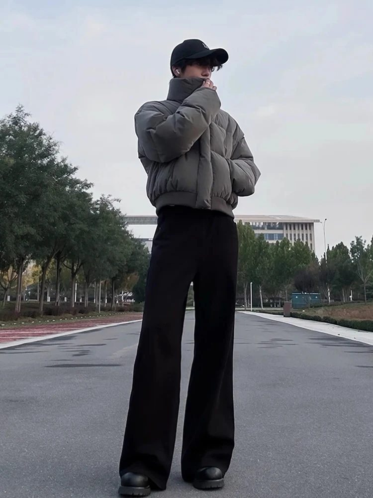 الدفء Thiened ort الأمريكية Sle بو الجلود Bomber Jaet معطف الشتاء الرجال شارع العليا ملابس قطنية باردة