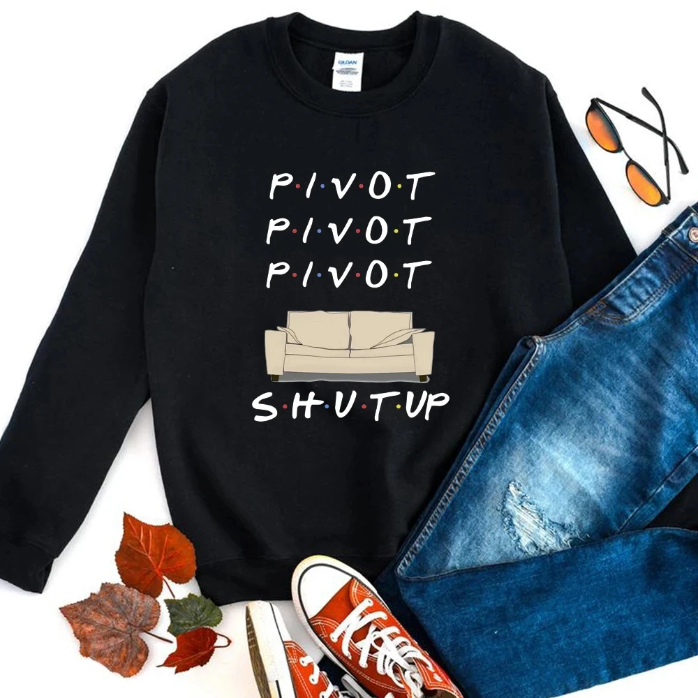 Pivot Friends Hoodie Crew Neck Sweatshirt Friends TV Series Printed Sweatshirt