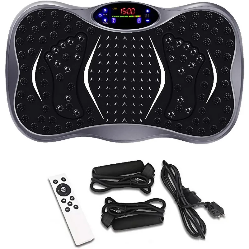 

Custom Label Fitness Vibration Plate Exercise Machine With Elastic Cord Home Gym Preferred Choice