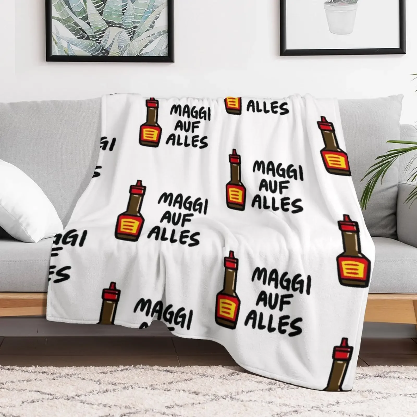 Maggi Auf Alles (Deutsch) Throw Blanket Tourist Hairys Blankets