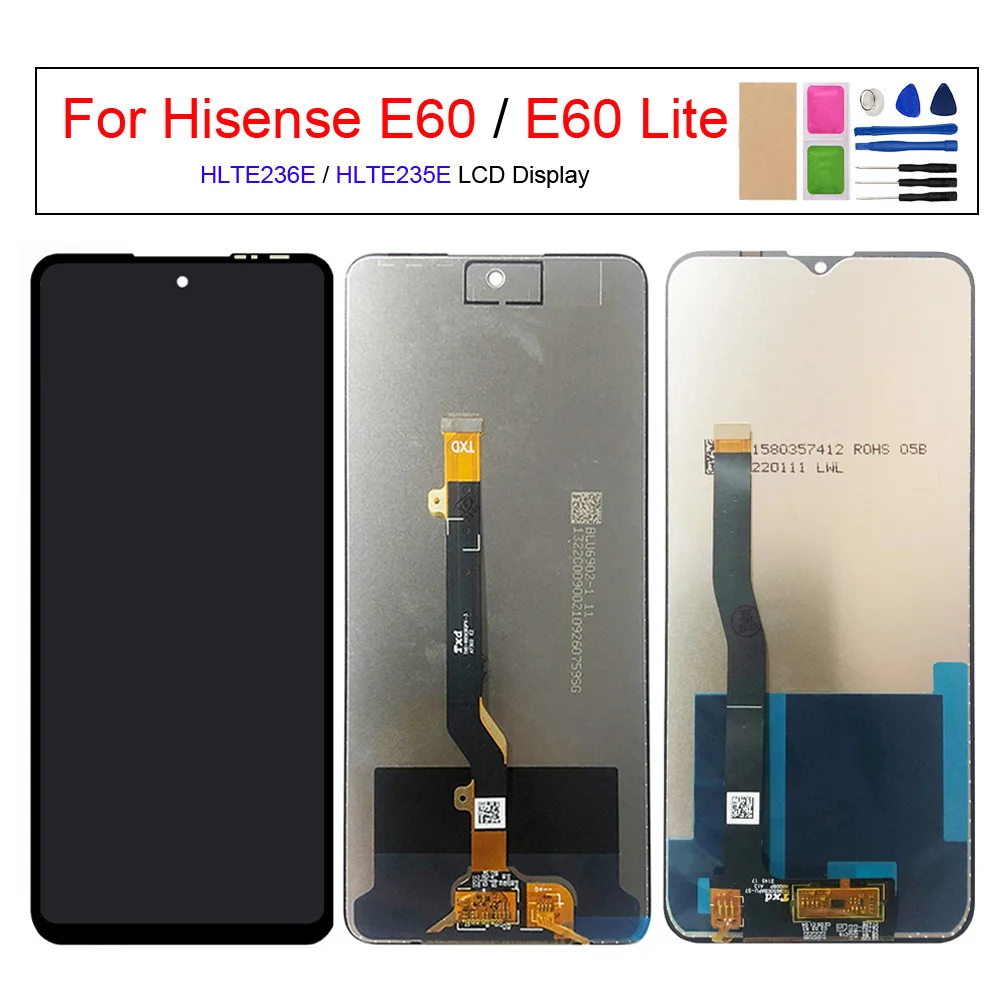 Touch Screen Digitizer Assembly LCD Display for Hisense Infinity E60 Lite, HLTE236E, HLTE235E