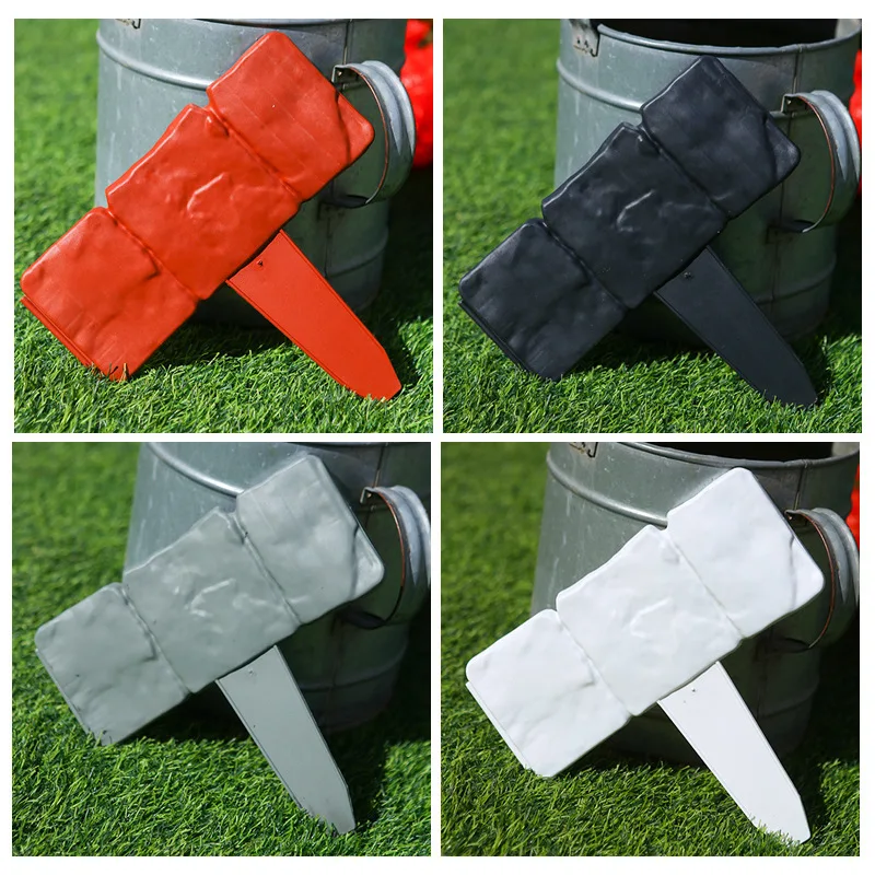 

10 pcs Garden Fence Imitation Stone Plant Support Stake Outdoor Landscape Edging Decorative Border Garden Plant Accessories