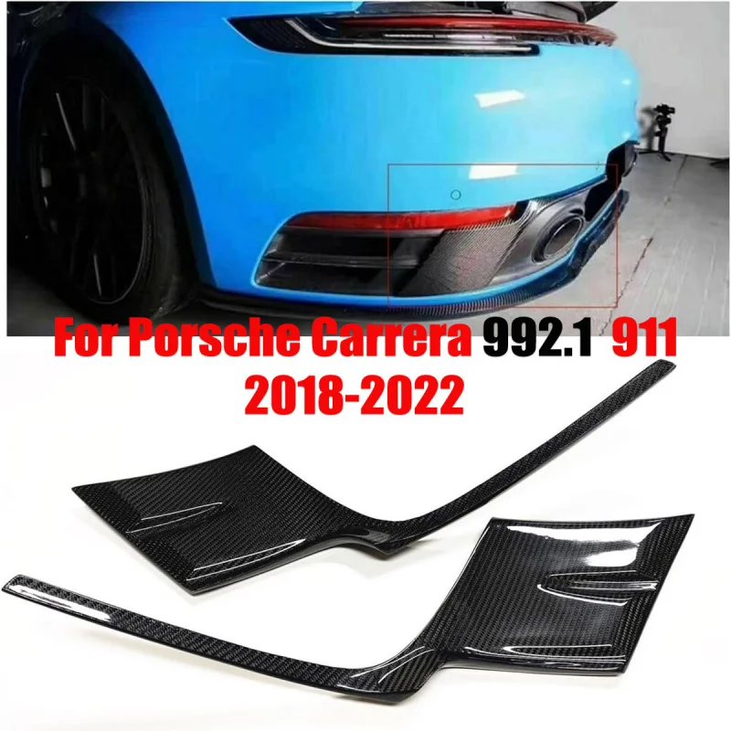 

Suitable for Porsche Carrera 992 911 Real Carbon Fiber Modified Rear Bumper Corner Small Surround