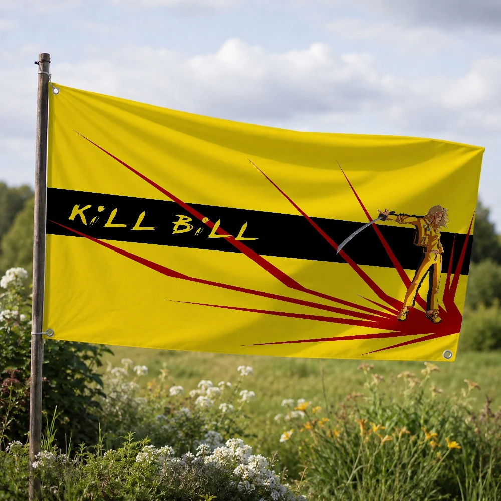 Hot Movie Kill Bill Outdoor Flag for Home Camping Party Club Decor Garden Yard Wall Hanging Banner