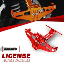 For Honda CBR 125R 954 600 F4i 650F 650R 1100XX 1000F 600RR 1000RR Fender Eliminator Adjustable License Plate Holder Bracket LED