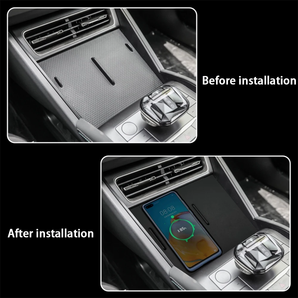 Car Wireless Mobile Phone Charger Center Console Storage QI 18W iPhone Fast Charge for BYD Qin L DM-i DM I EV 2024 2025