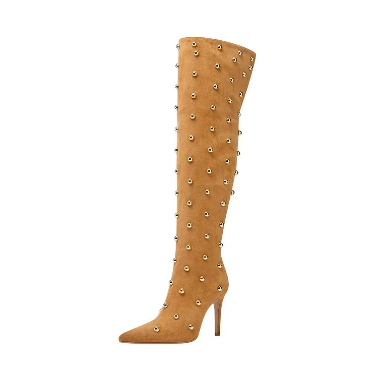 Lucyleyte Damen Knielhohe Stiefel 3