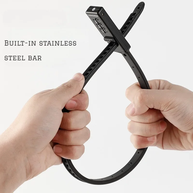 Bike Lock Tie Combination Lock Belt Combination  Alloy Combination Pant Pocket Lock Shoelace image 3