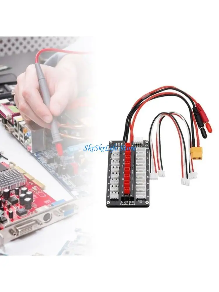 

E65E Reliable and Durable XT60 Plug 1S 3S Lipo Battery Parallel Charging Board