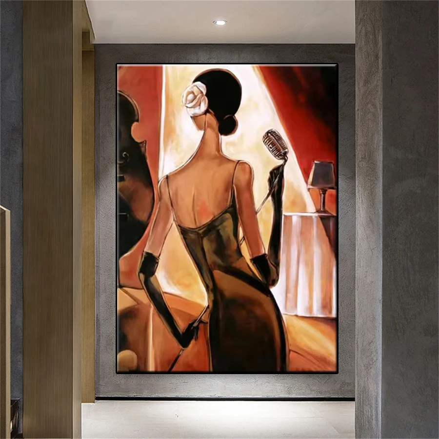 5D DIY Diamond Embroidery Picture Abstract Aesthetics Art Elegant Performance by Women Diamond Painting Mosaic Wall Art