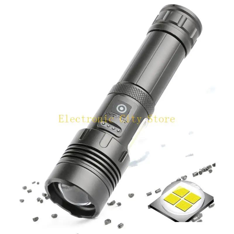 USB -Zoom LED TORCH Нет батареи с USB -выводом для людей, работающих HU8D