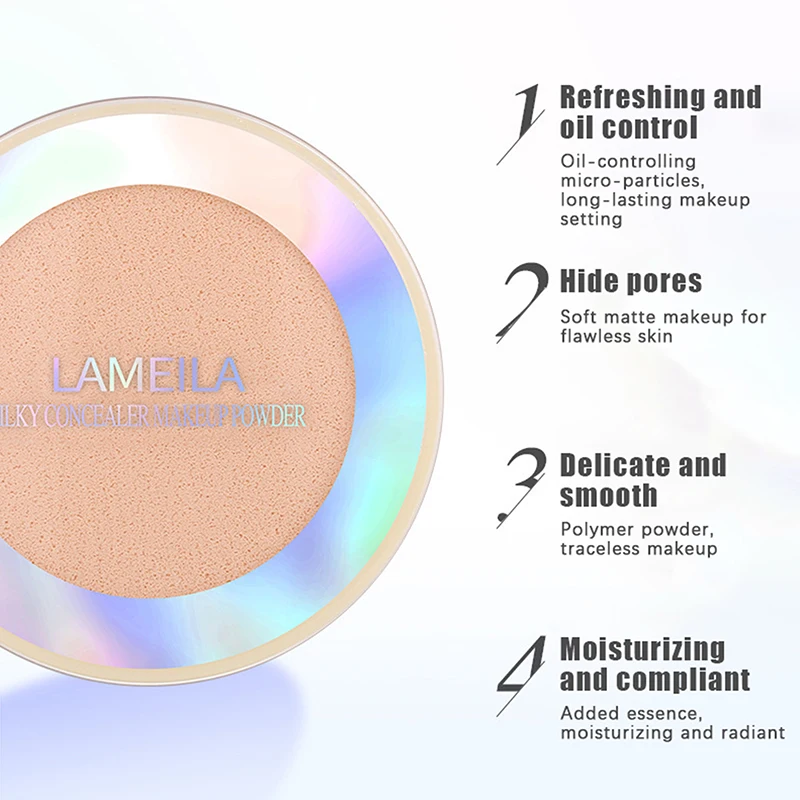 High-quality  Powder Soft Focus Puff Oil Control Lasting Women Cosmetics Light Skin Matte Natural Makeup Cosmetics  ﻿