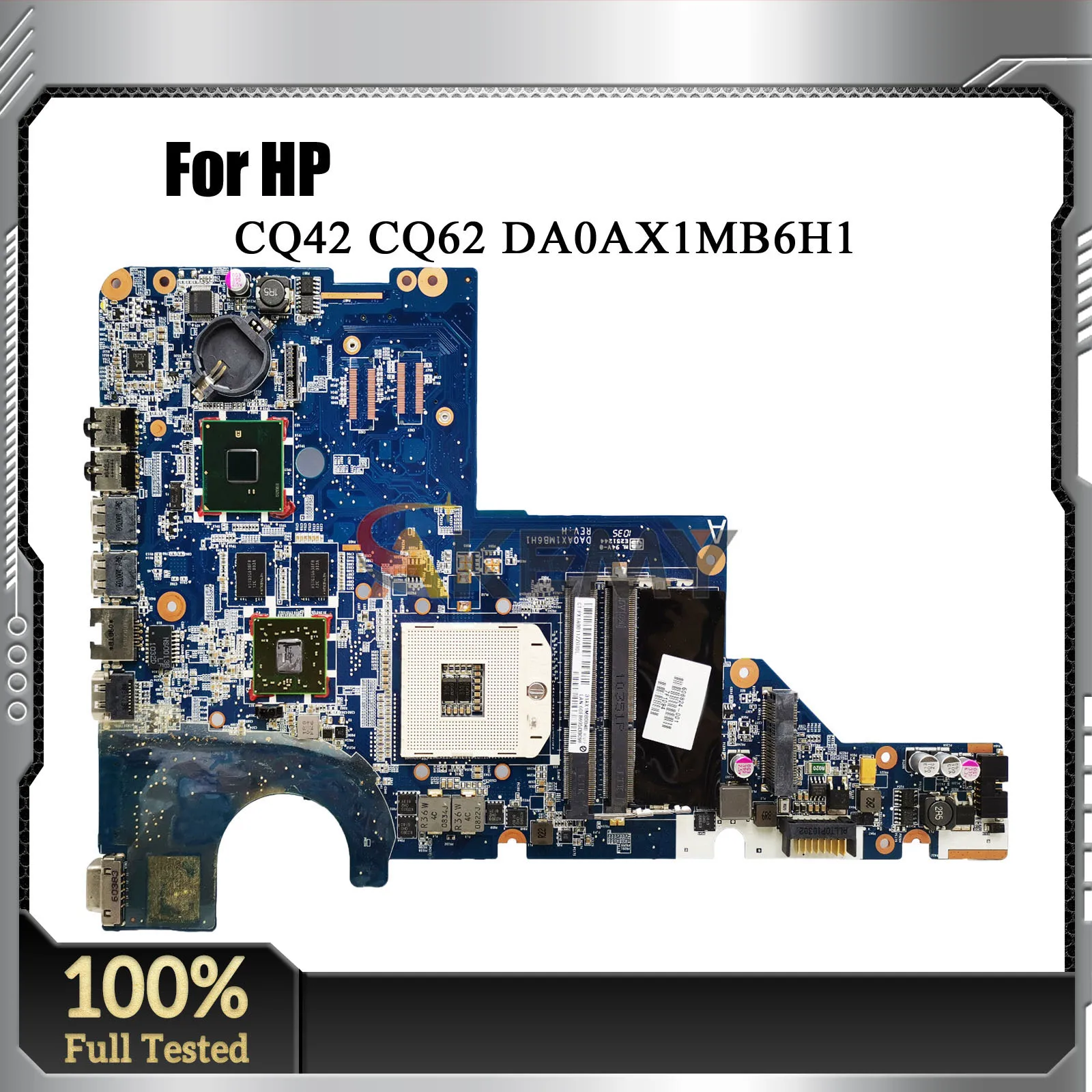 DA0AX1MB6H1 Laptop Mainboard For HP G42 CQ42 CQ62 G62 Laptop Motherboard 595183-001 615578-001 DDR3 Tested OK 100% Tested