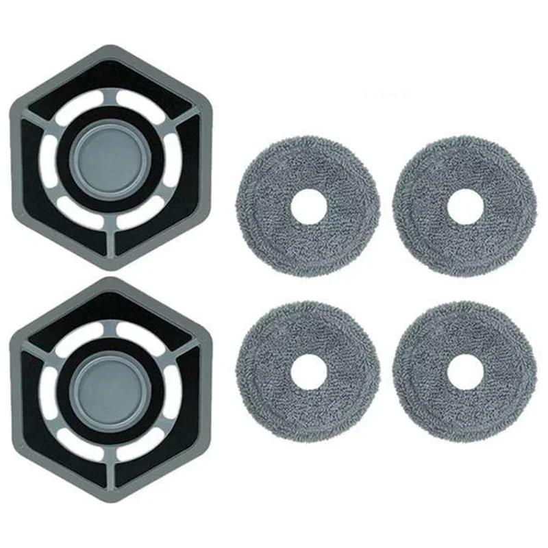 Soporte para paño de limpieza, trapo para fregona, limpieza del hogar, negro-gris, para Robot aspirador Ecovacs Deebot N9 / N9 +