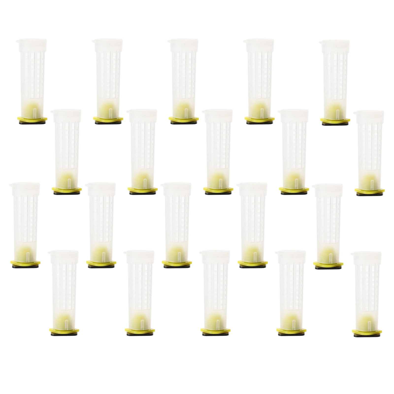 

20 Pcs Queen Cage Protective Cover Beekeeping Tool Wangtai Cell Protector Holder Durable Plastic Beehive Gardening Supplies