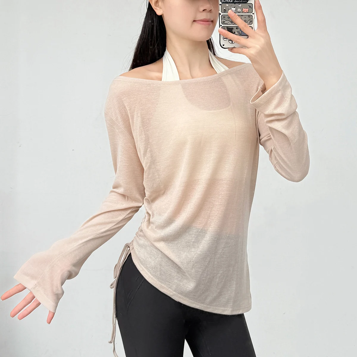 Damen Outdoor-Sportshirt Yoga-Bekleidung Fitness-T-Shirt Lauf-Yoga-Bekleidung Workout-Top Damen-Sportbekleidung Workout-Tops T-Shirt – Detail 8