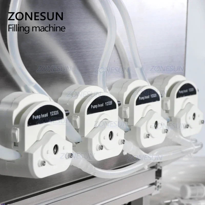 ZONESUN ZS-DTPP4F Eye Drop Biological Liquid Water Bottle 4 Heads Pharmaceutical Filling Machine Cosmetic Medicine Industries