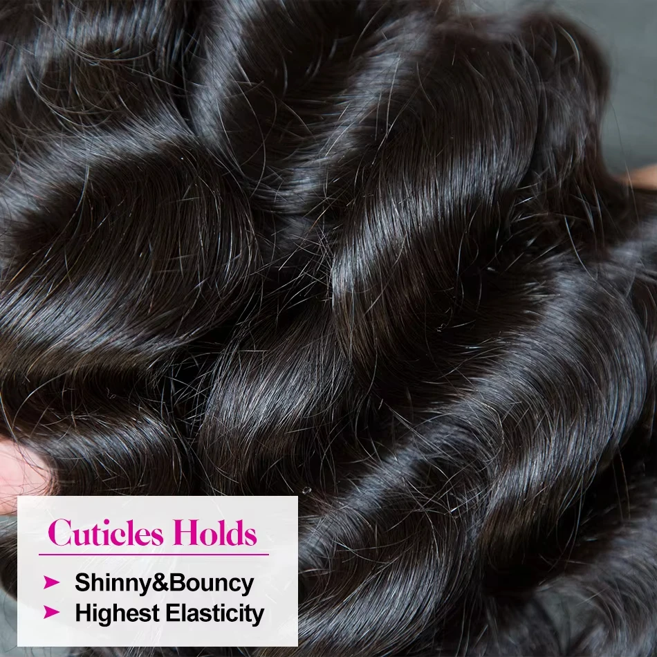 12A البرازيلي فضفاض موجة حزم شعر ريمي فضفاض موجة عميقة حزمة الشعر البشري 1-3 قطعة نسج وصلات شعر ملونة طبيعية مزدوجة