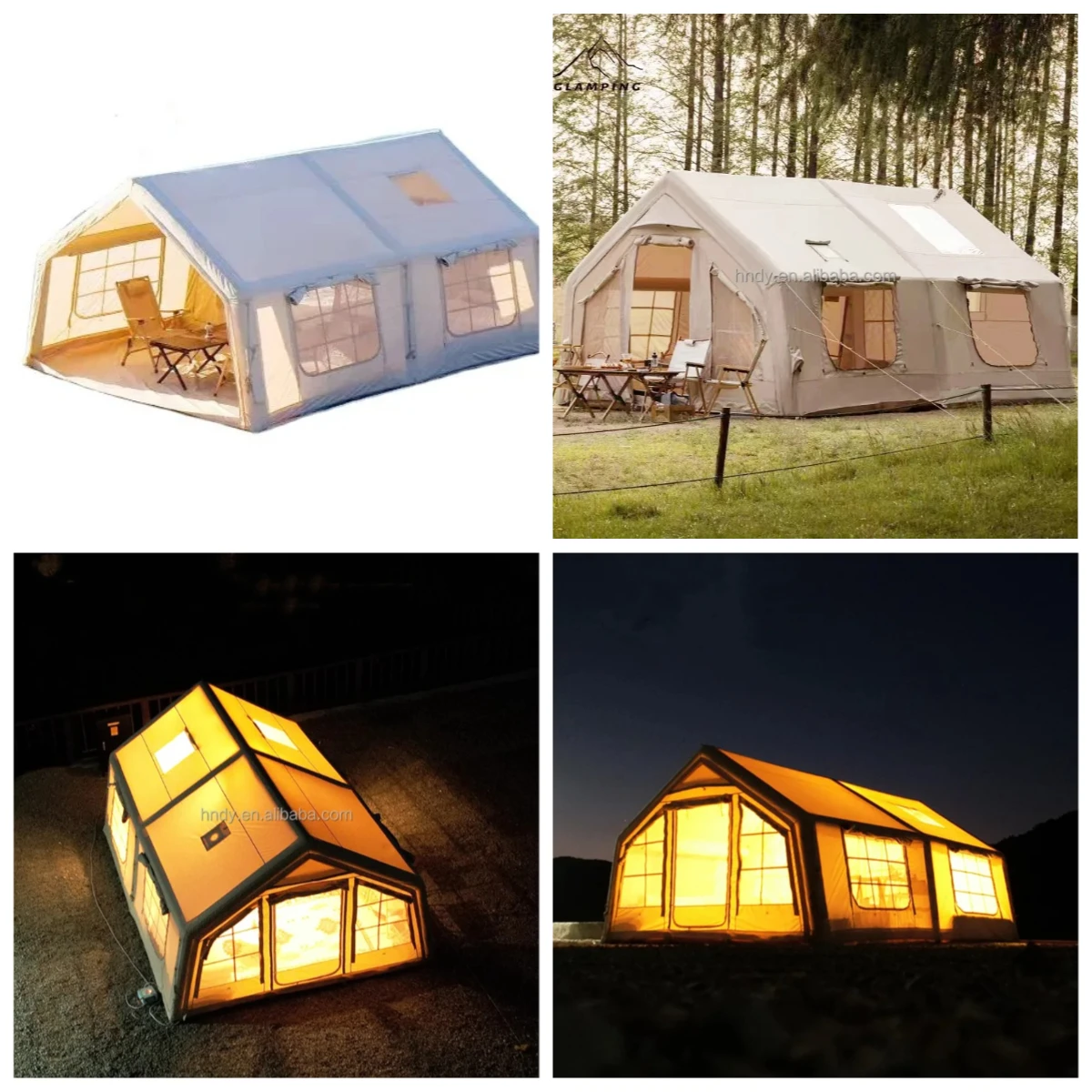 

Gold Seller Hot sale! 17.2 Large Inflatable Air Cotton Fabric Tent for Outdoor Family Camping-Limited time discount