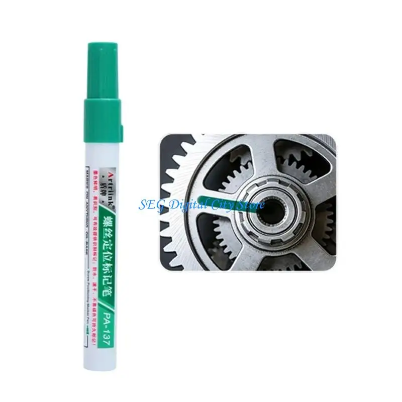 U75B Waterproof Screw Marker Pen With 3mm Round Tip Fast Drying Inks For Industrial Equipment and Project