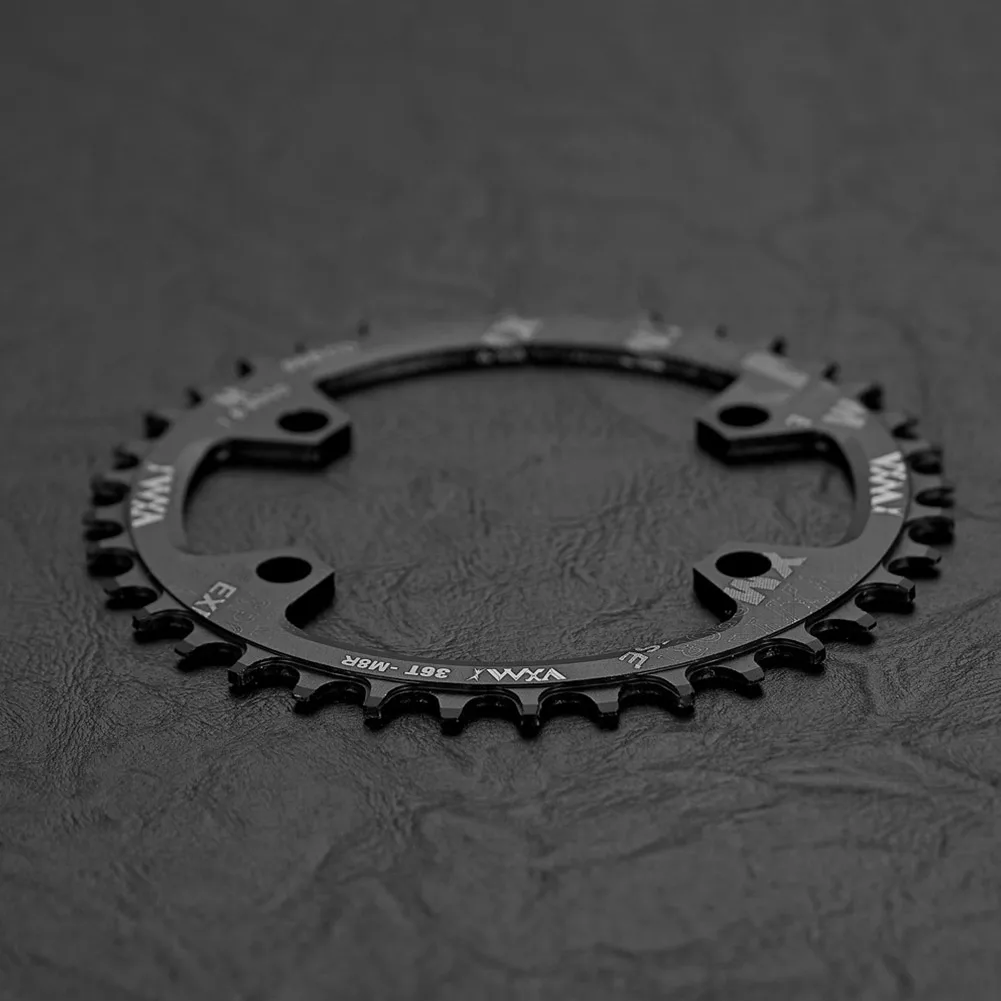 High Quality Chainring Bicycle Bike Black/Red CNC Machining Process MTB Single Speed Thickness 4MM Aluminum Alloy