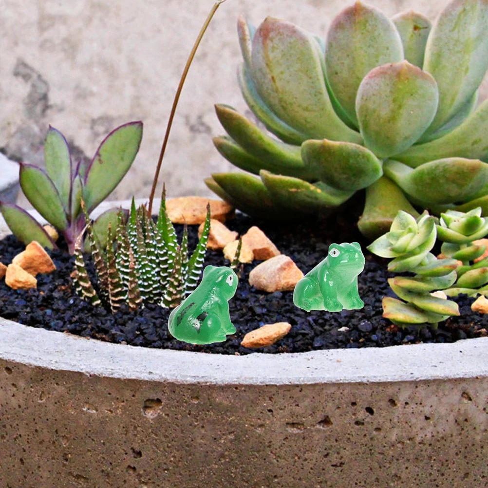 

30Pcs Miniature Frog Decors Resin Garden Animal Figurines for Car Desk Decor Micro Scene Ornament Lovely Home Garden Decor