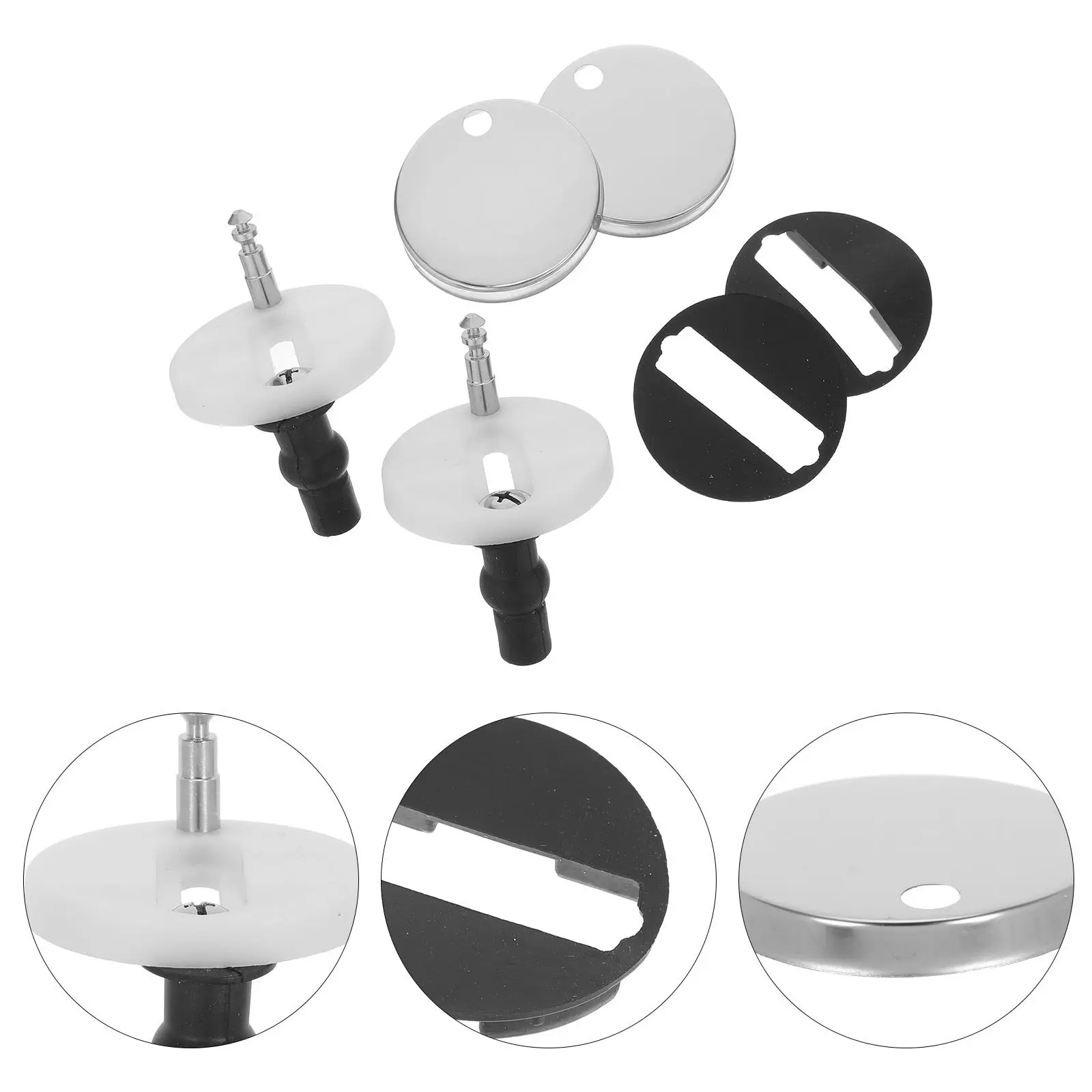 Heavy Duty Toilet Seat Bolts Set – 2pcs Top-Mount Expansion Bolts for Secure, Stable Toilet Seat Hardware Replacement