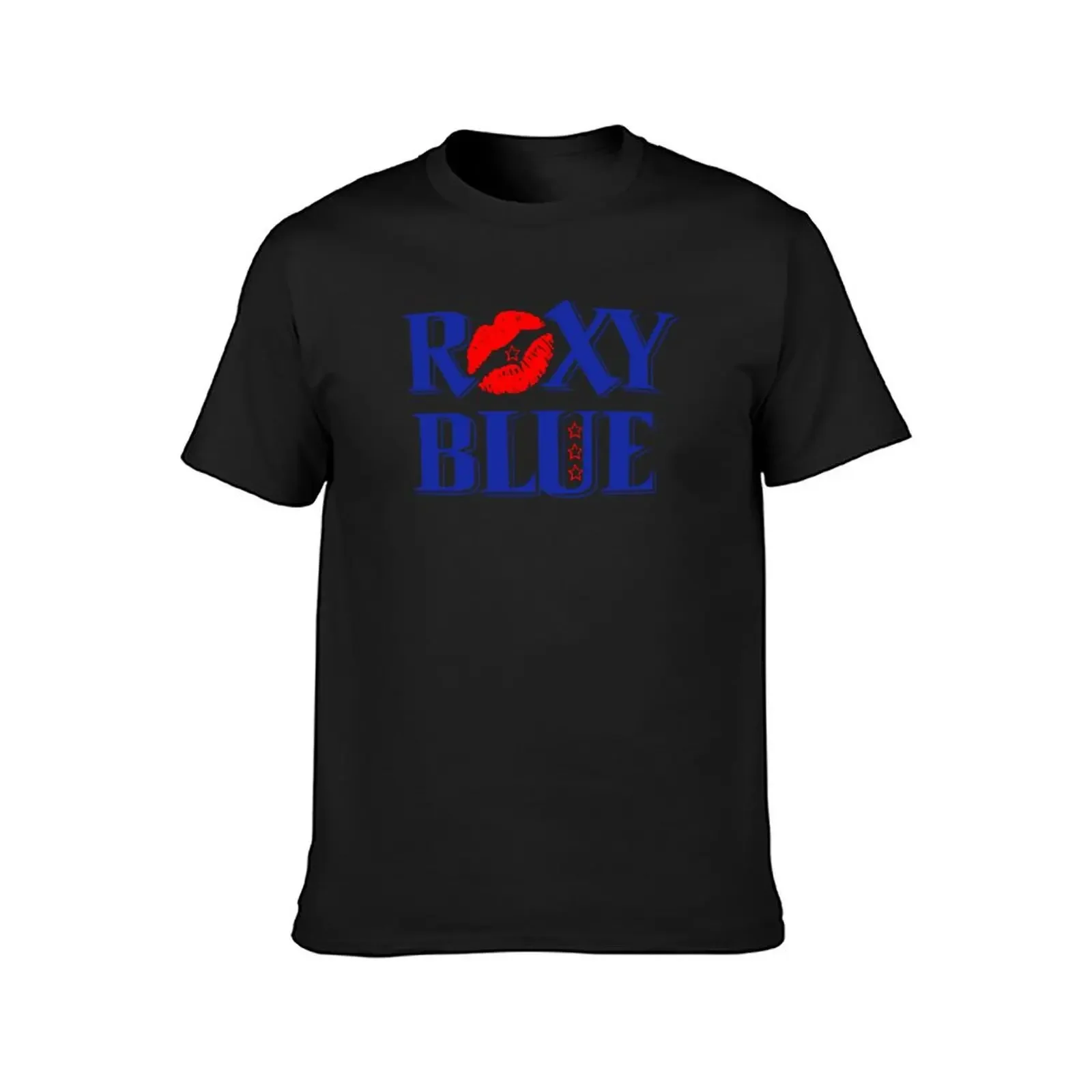 Roxy Blue T-Shirt cotton graphic tees quick drying mens graphic t-shirts hip hop