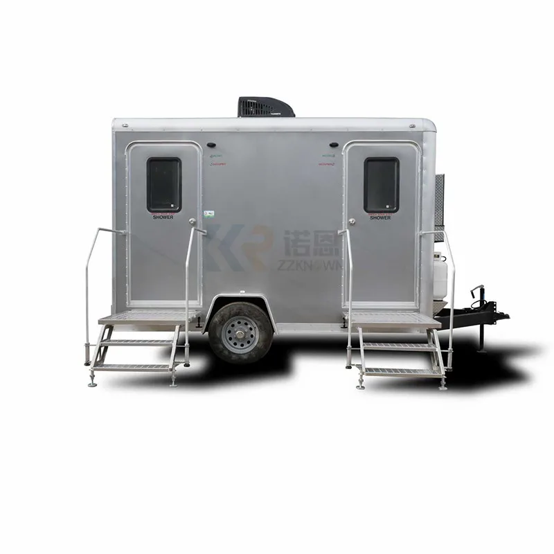 Luxury Restroom Trailer Portable Bathroom Toilet Trailer 23468 Seat One Stall Portable Restroom Mobile Bathroom