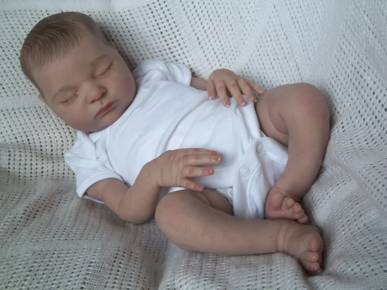 21インチ（52cm）塗装済み完成品リボーンドール ローラ 手作りリボーン早産児新生児キッズトイフィギュアギフト女の子用人形