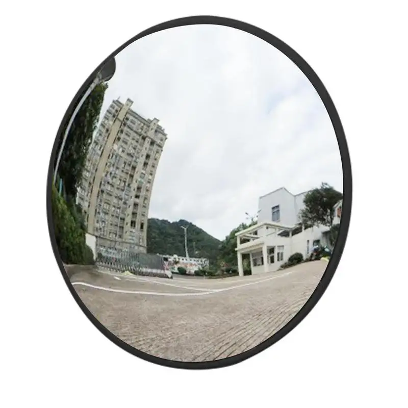 30cm Security Parking Garage Mirror Round Blind Corner Spot Mirrors For Warehouse Wide Angle Adjustable Bracket Convex