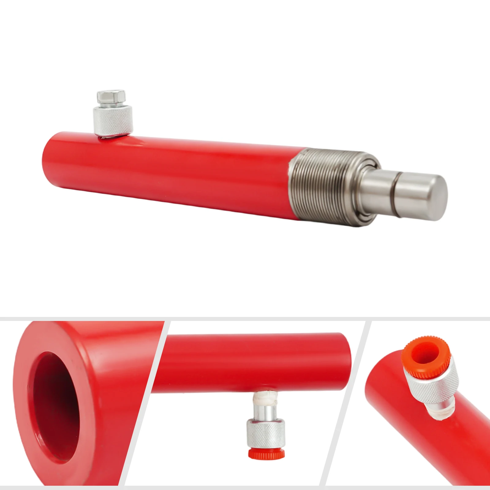 4 Ton Hydraulic Porta Power Type Cylinder Kit, Portable Power Ram Hydraulic Jack Stand Lift Metal Auto Body Frame Repair Tool