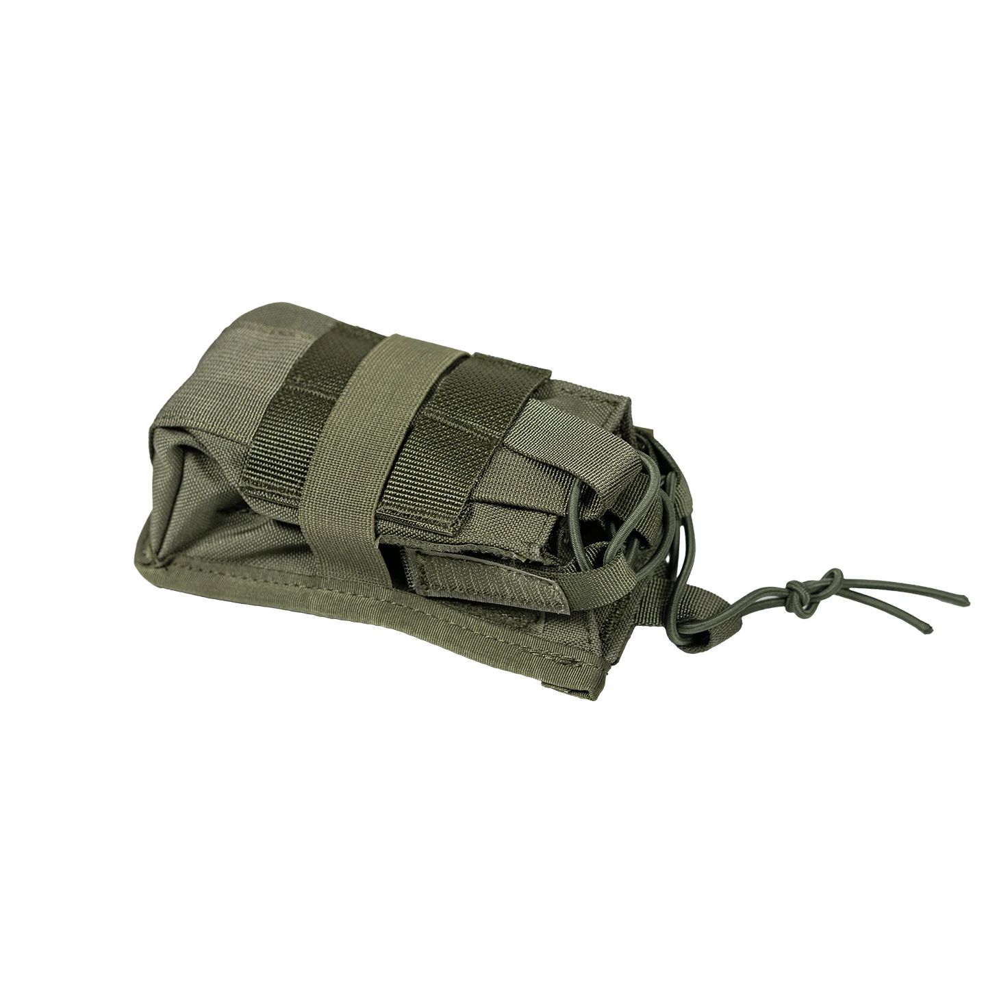 DOUBLE Mag Pouch - Open Top Quick Draw Dual Rifle Magazine Holder Tactical MOLLE Elastic Retention Pouch for Airsoft Hunting view 6
