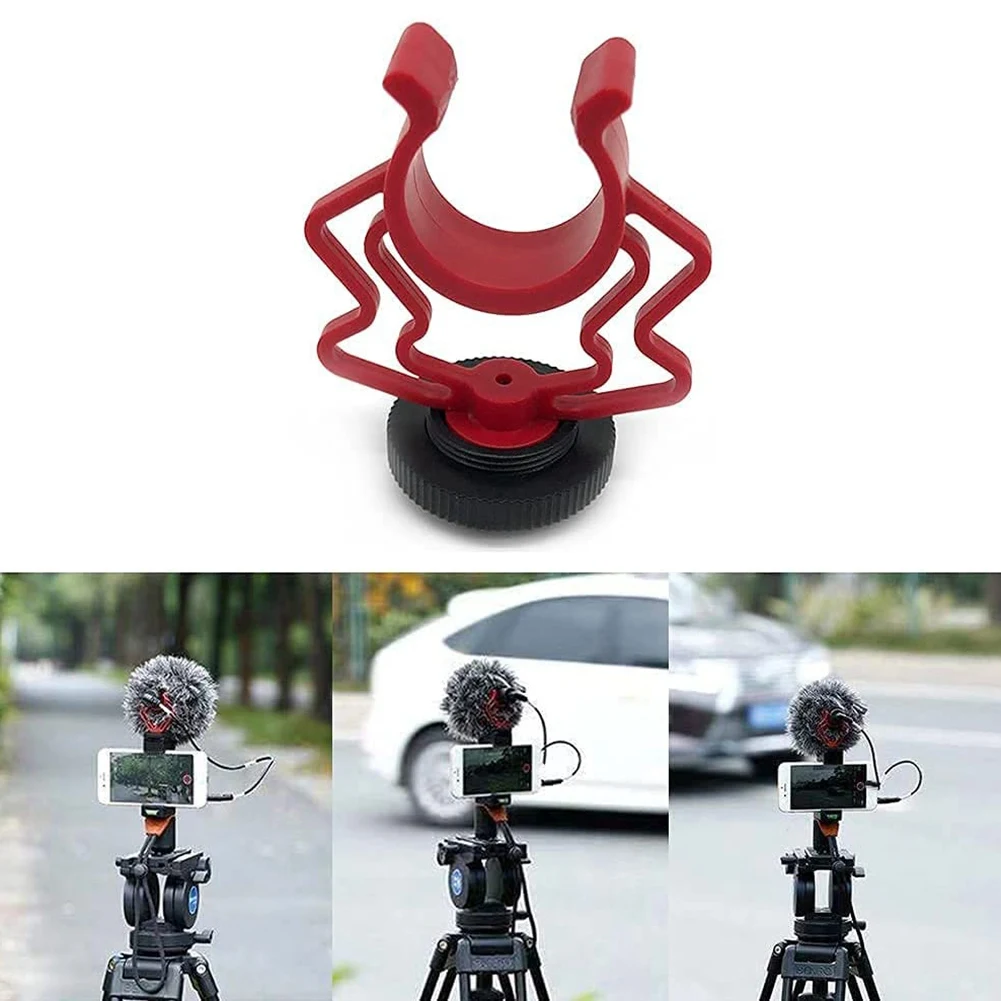 2PCS Universal Microphone Wavy Shock Mount Adapter Plastic Microphone Bracket Mount Replacement for By-mm1