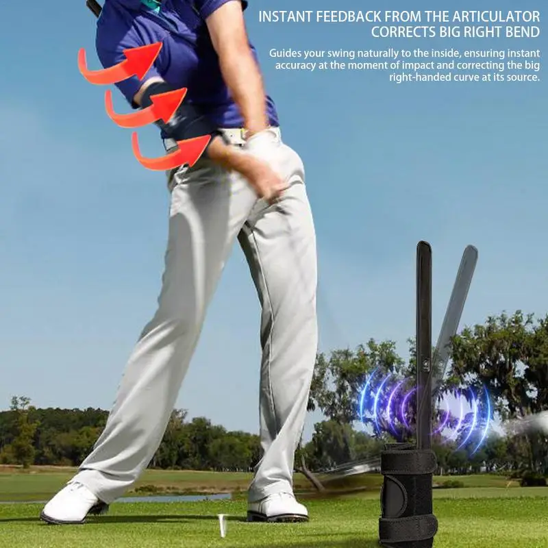 Portable Golf Swing Trainer Golf Slice Posture Correction Voice Trainer Straight Left Gesture Corrector Golf Swing Accessories