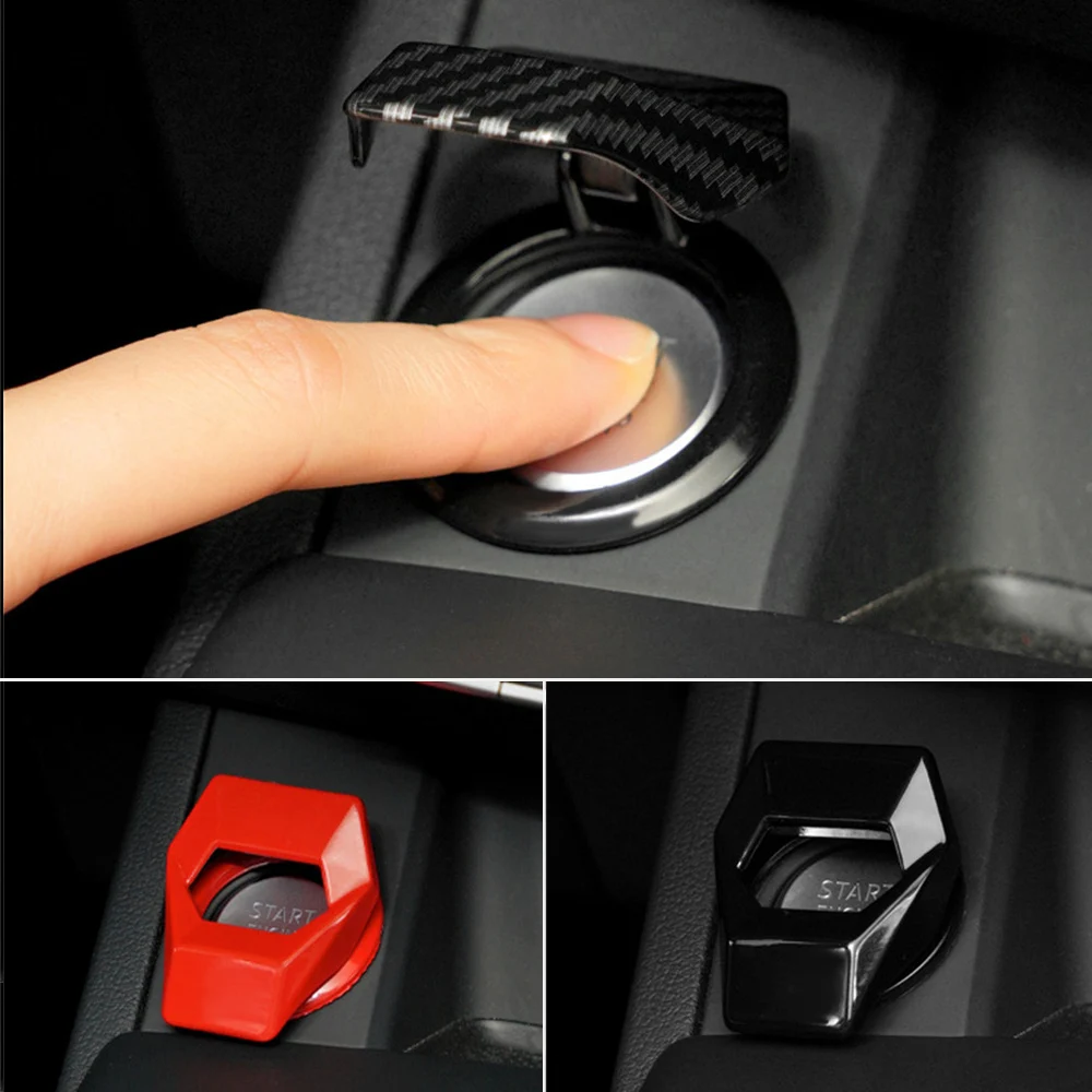 Car Engine Start Stop Switch Button Cover Ignition Anti-scratch Protection Decoration Auto Accessories Push Button Sticky Cover