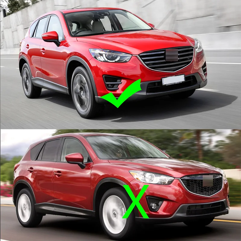 Car Front Bumper Fog Lamp Light Trim Cover Frame Lid Bezel Hood For Mazda CX5 CX-5 2015 2016