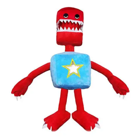 Cartoon Boxy Boo Toy Scary Game Peripheral Dolls Red Robot Filled Plush Dolls Holiday Gift Collection Dolls