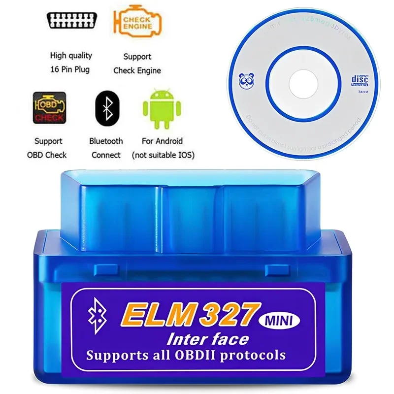 

Мини Eml327 Bluetooth автомобильные диагностические инструменты V2.1 OBD 2 для Android сканер Поддержка кода Smart Scan Tool Автомобильный детектор неисправностей